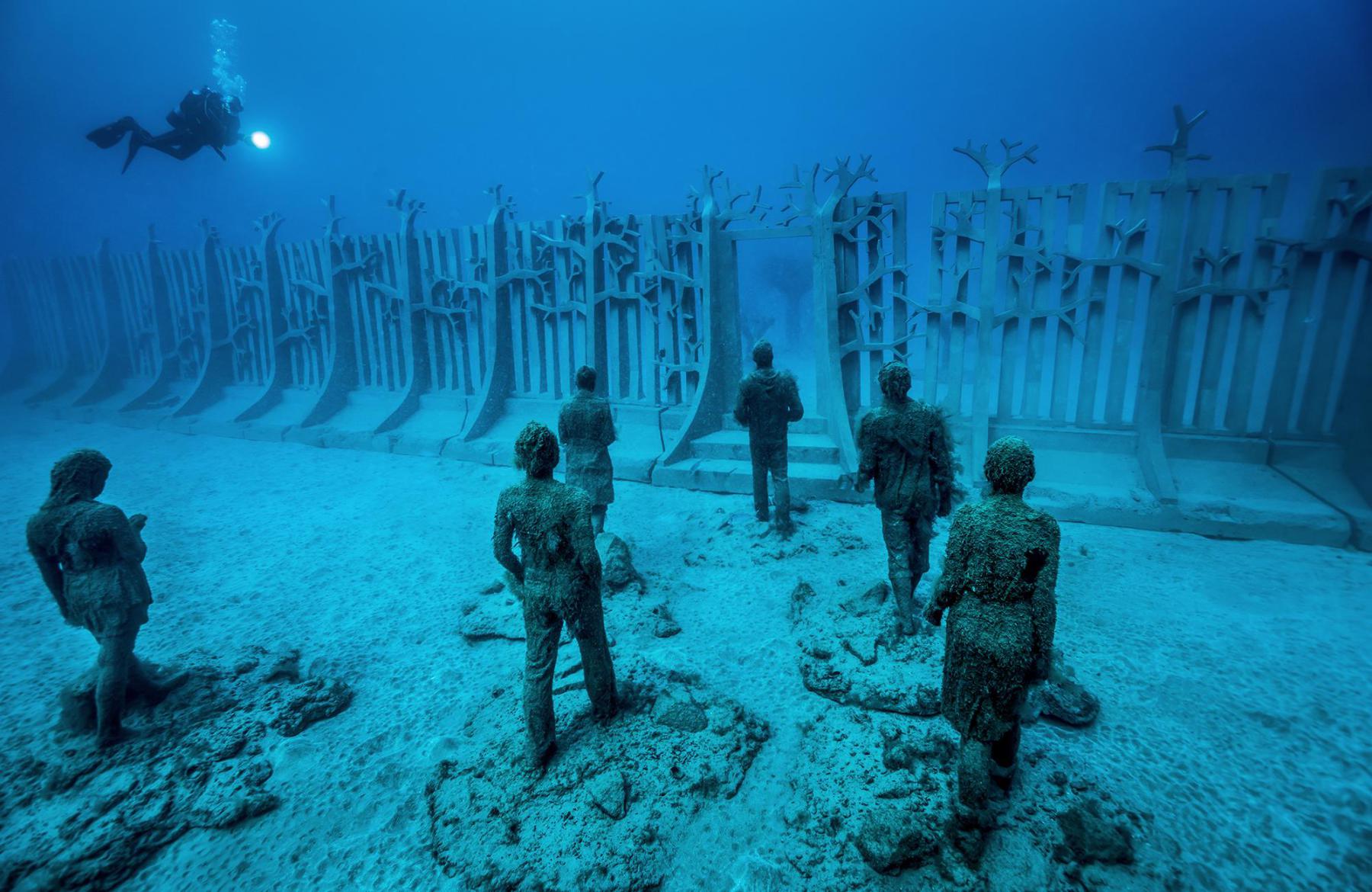 Рубикон музей подводных скульптур Мексика